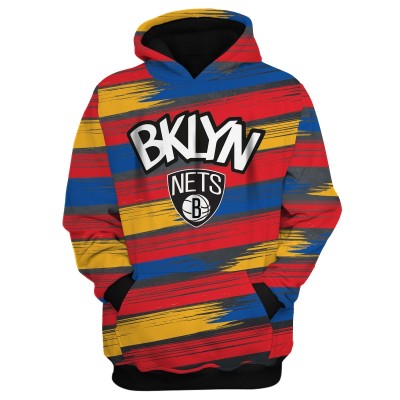 Brooklyn Nets Colorized 3D Oversize Hoodie